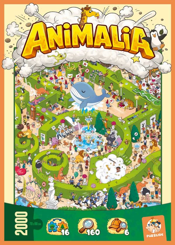Animalia – Puzzle Labyrinth Game | Illustrated Isometric Puzzle with Exploration & Hidden Details (pre-order)